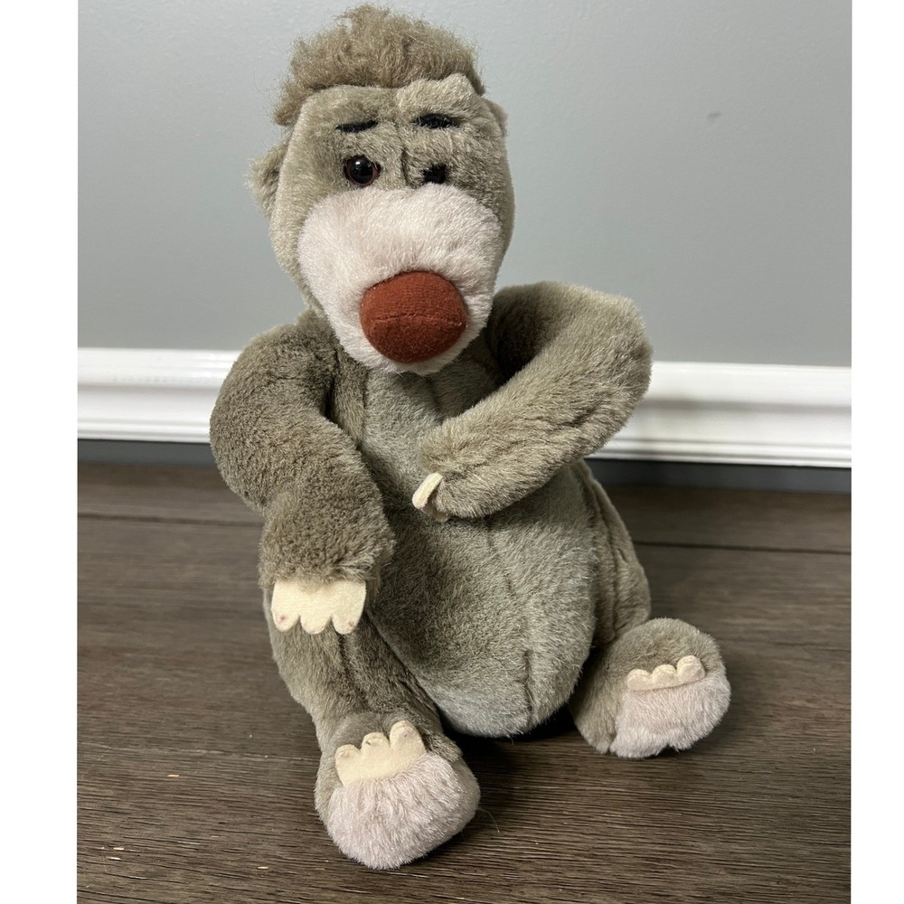 Disney Parks Baloo Plush The Jungle Book Stuffed Animal Toy Disneyland WDW 10"